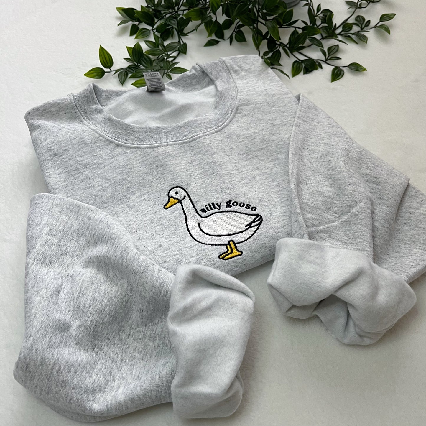 Silly Goose Embroidered Sweatshirt