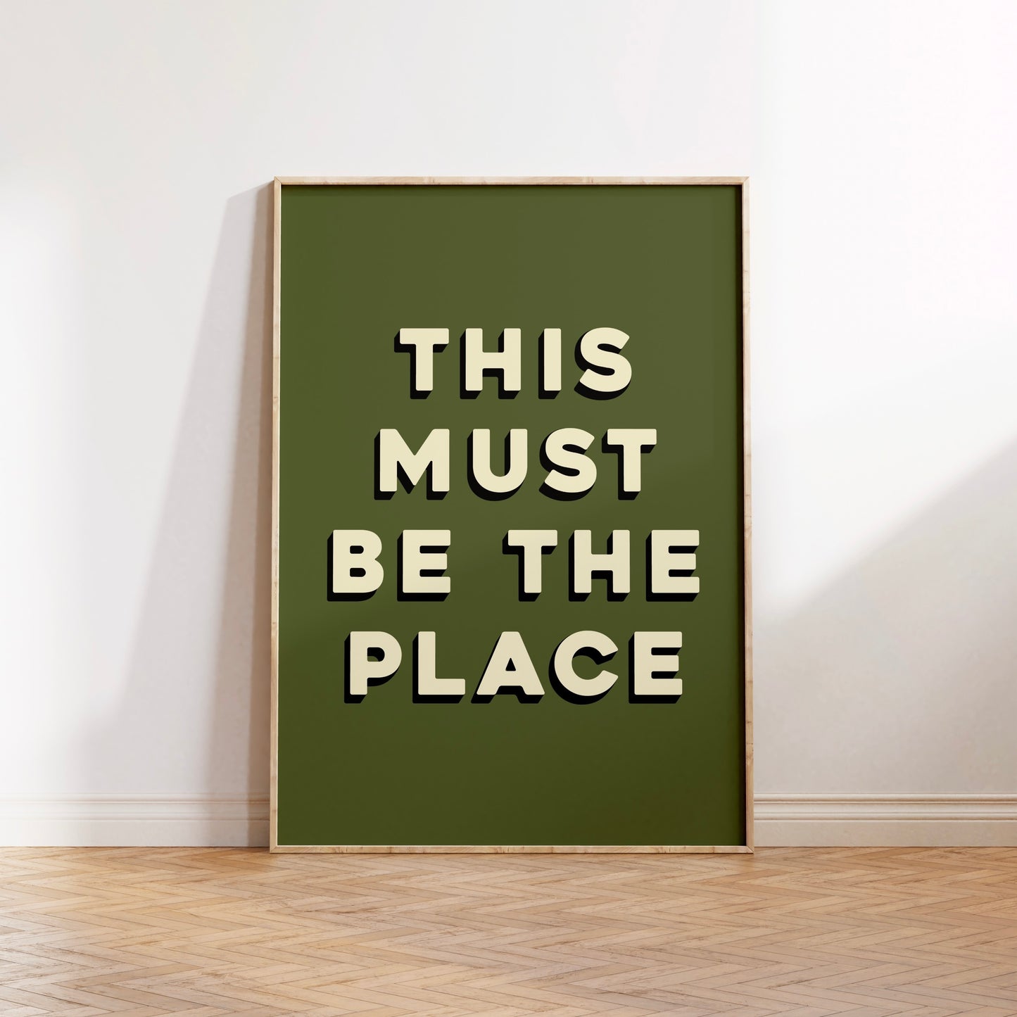 This Must Be The Place Print Poster
