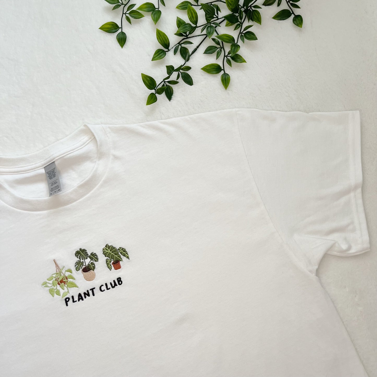 Plant Club Embroidered T-shirt