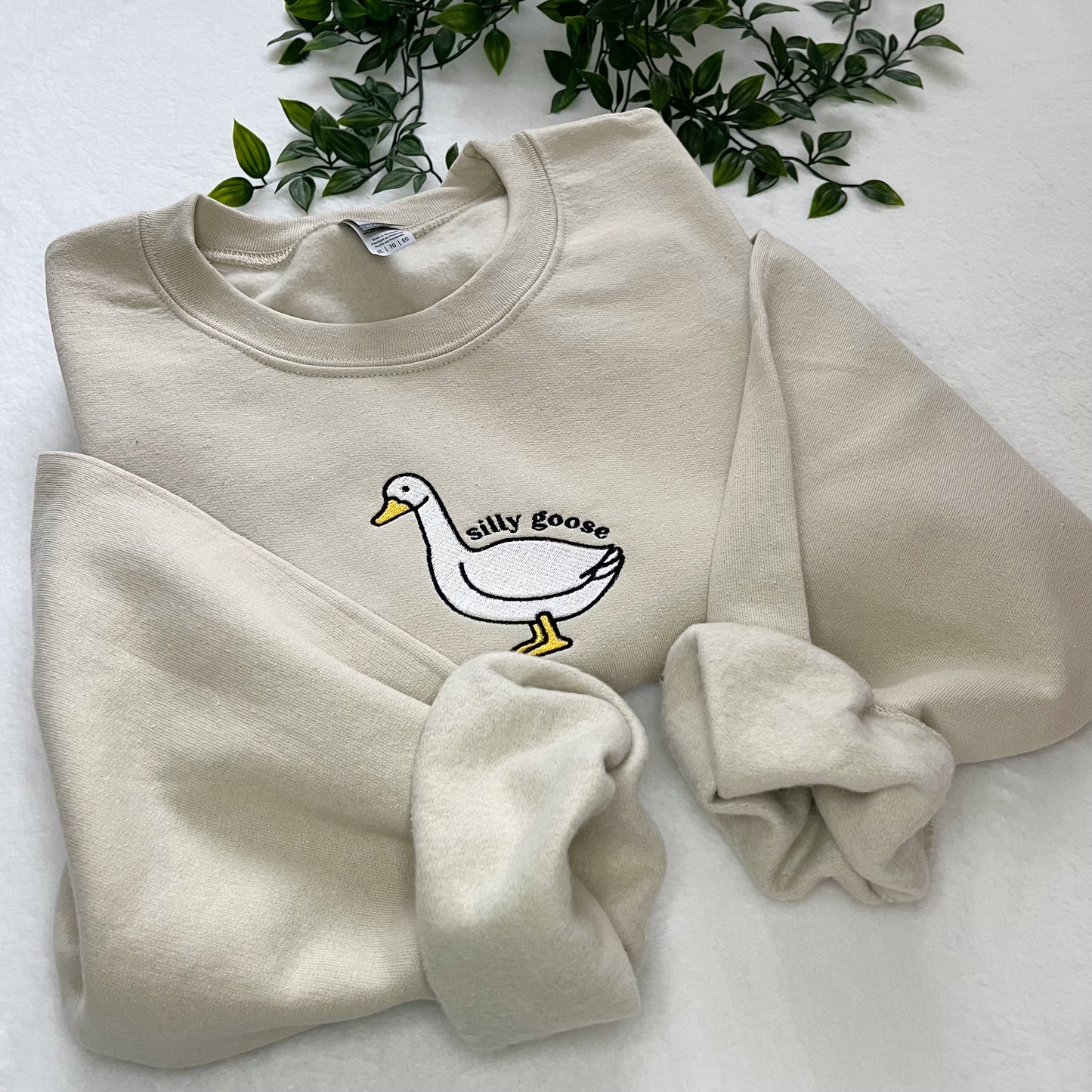 Silly Goose Embroidered Sweatshirt