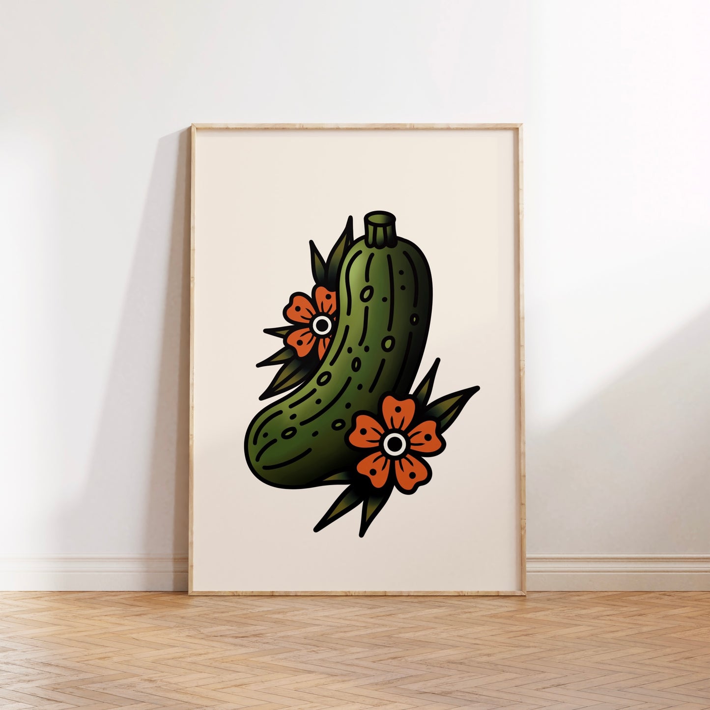 Pickles Traditional Tattoo Print Poster