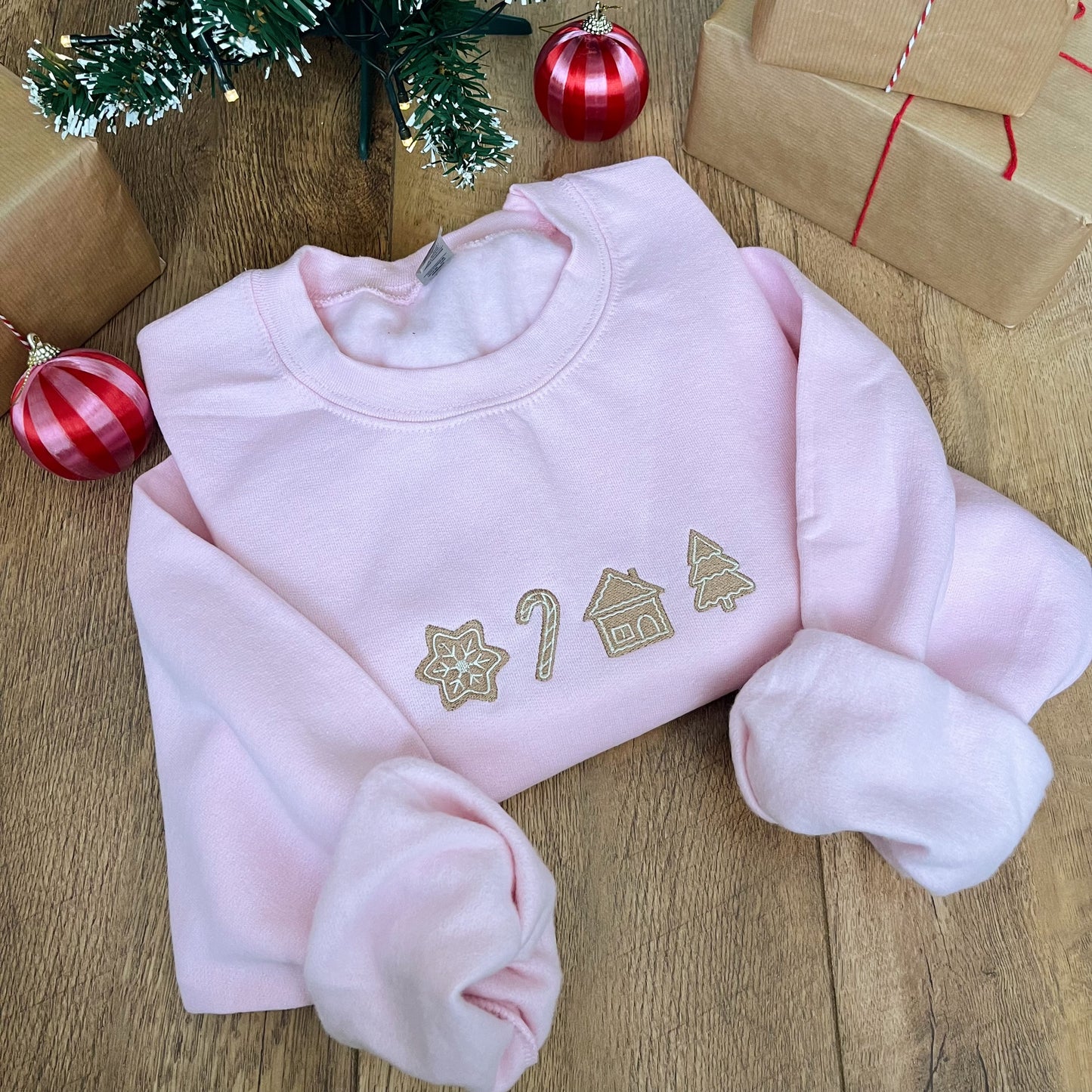 Iced Cookies Embroidered Christmas Jumper