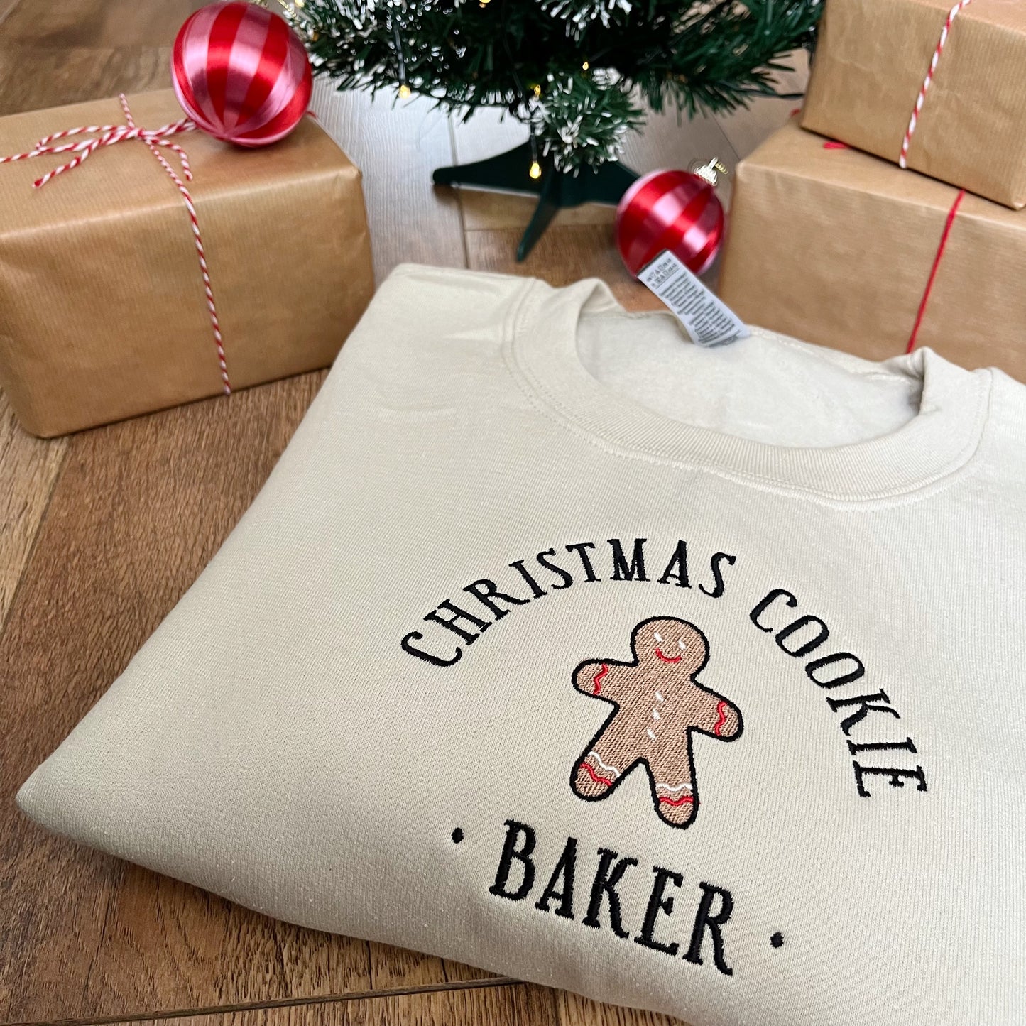 Christmas Cookie BAKER ONLY-ADULT Embroidered Christmas Jumper