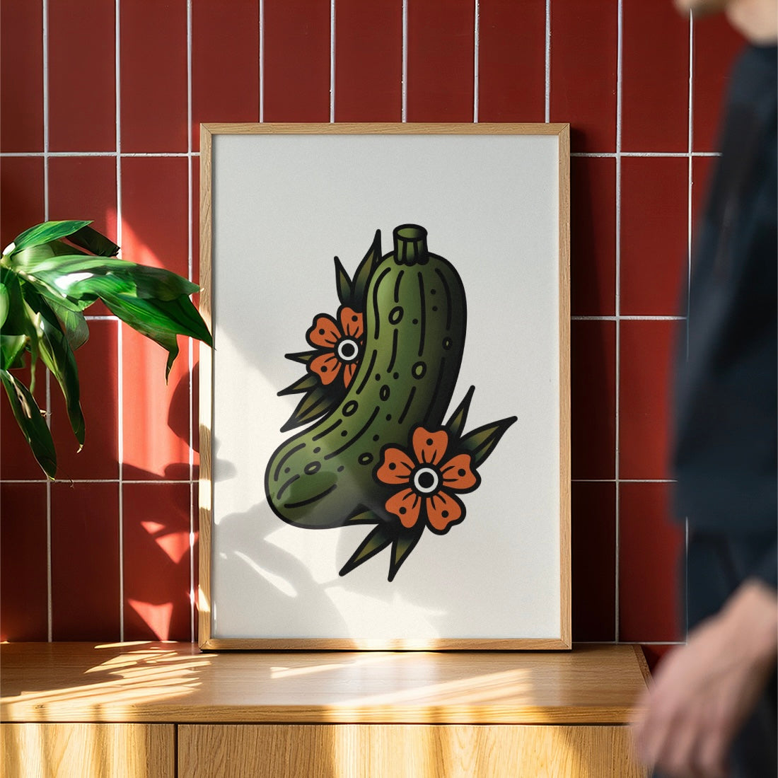 Pickles Traditional Tattoo Print Poster
