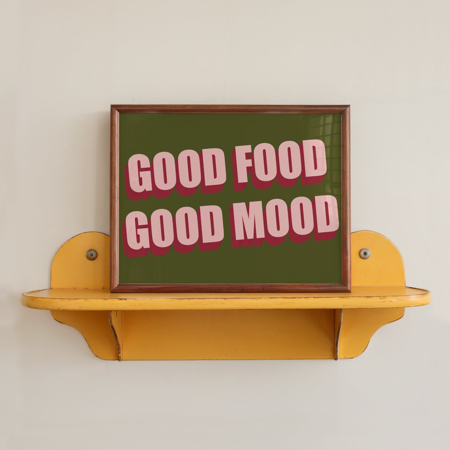 Good Food Good Mood Print Poster