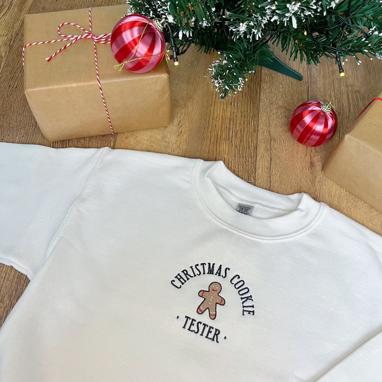 Christmas Cookie TESTER ONLY-CHILD Embroidered Christmas Jumper