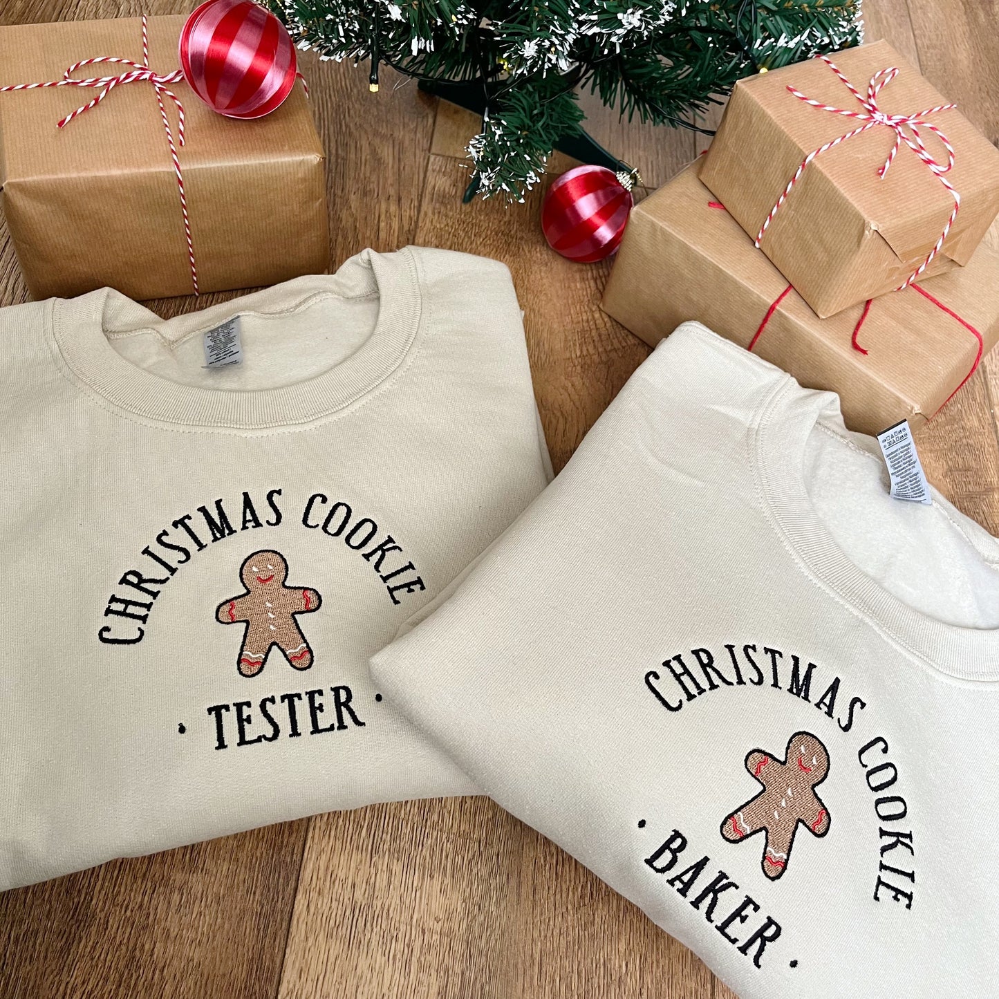 Christmas Cookie TESTER ONLY-ADULT Embroidered Christmas Jumper