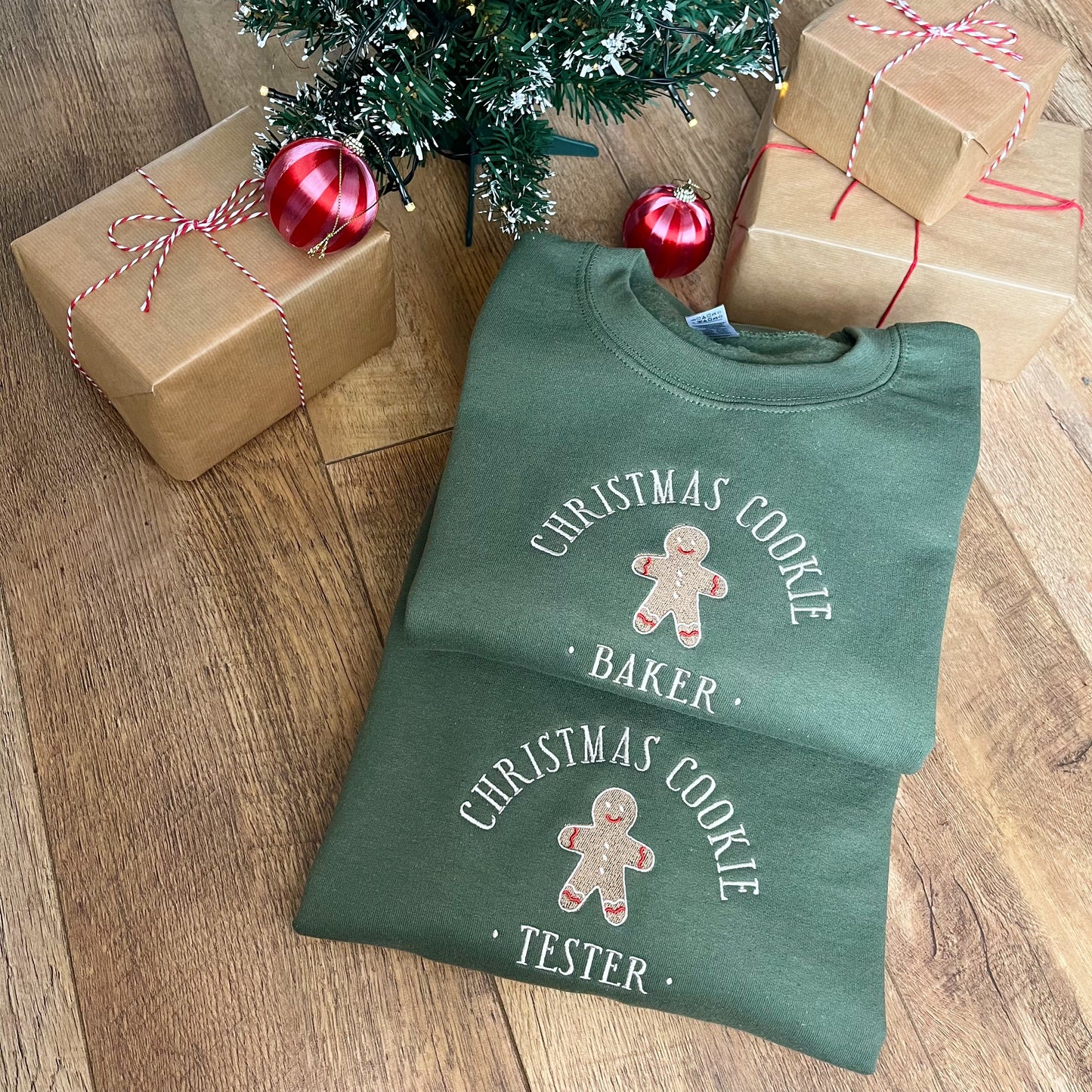 Christmas Cookie TESTER ONLY-ADULT Embroidered Christmas Jumper