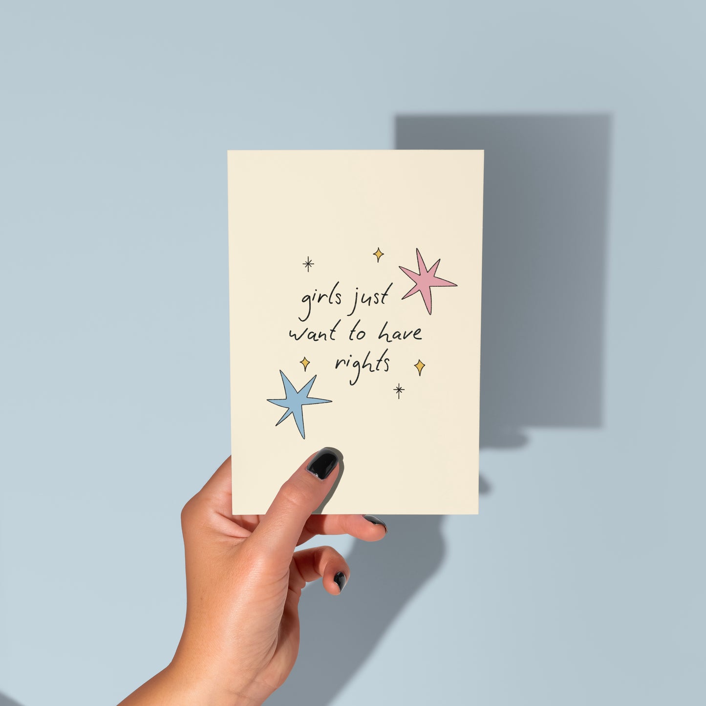 Girls Just Want to Have Rights Print Poster