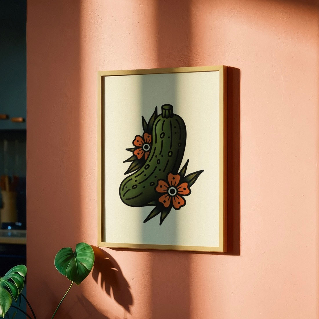 Pickles Traditional Tattoo Print Poster