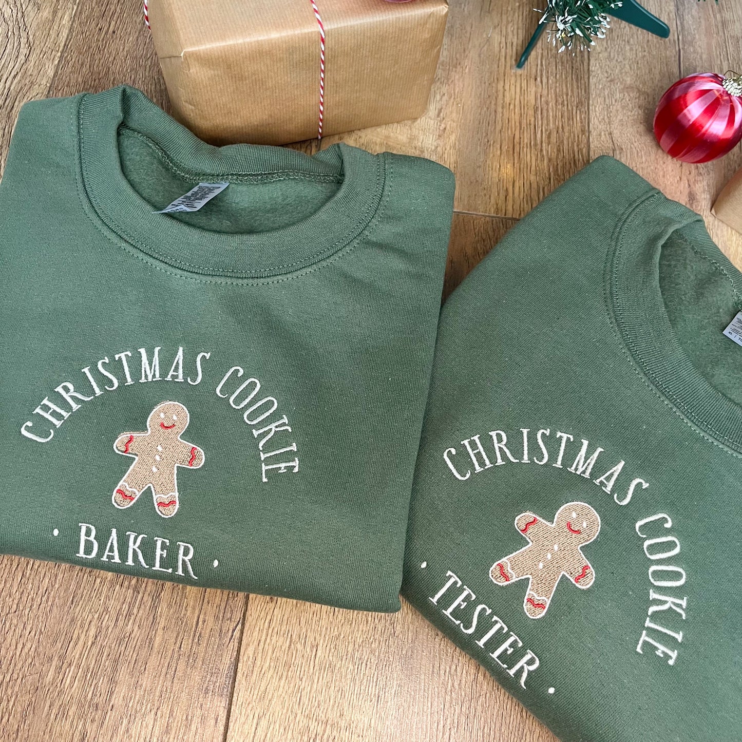 Christmas Cookie TESTER ONLY-ADULT Embroidered Christmas Jumper