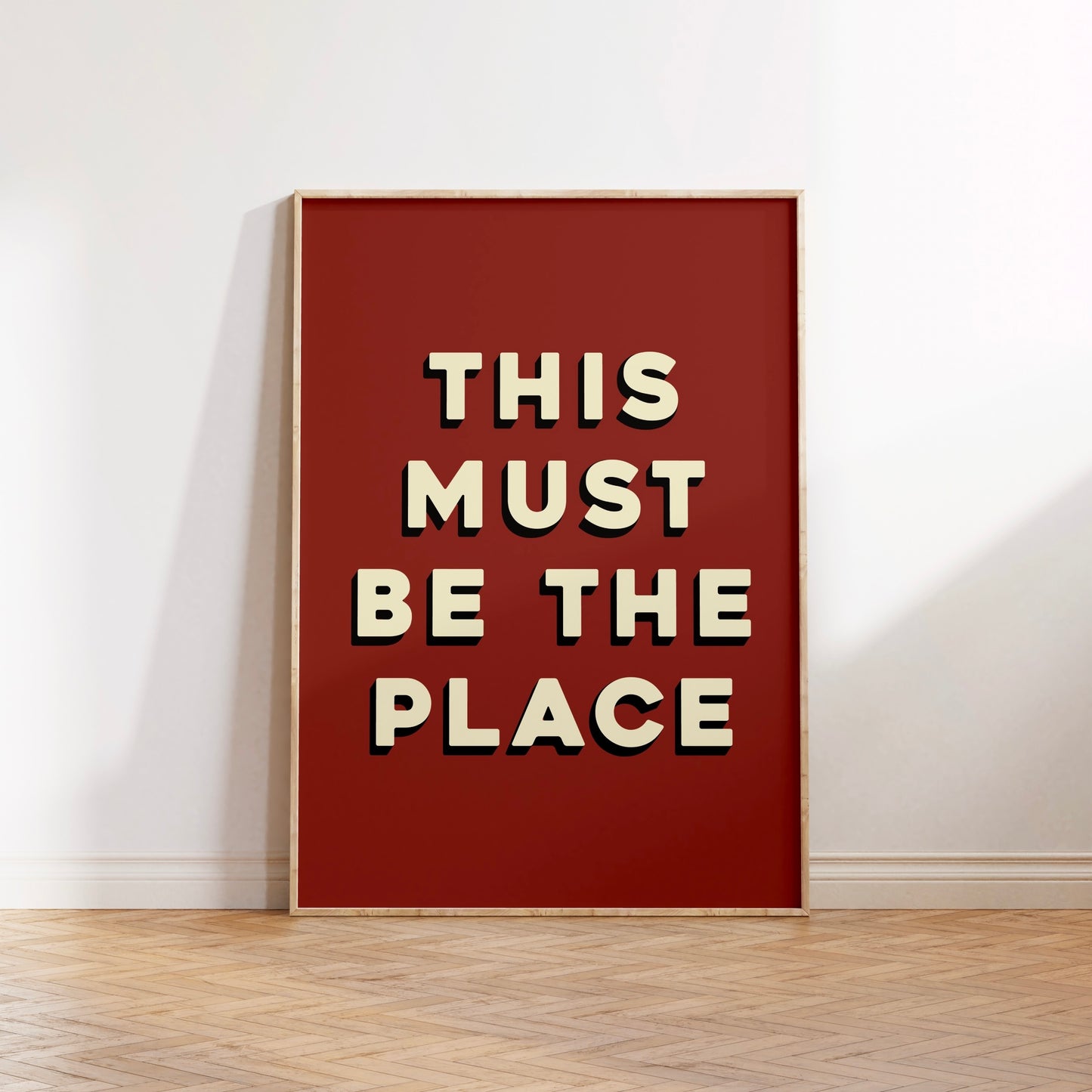 This Must Be The Place Print Poster