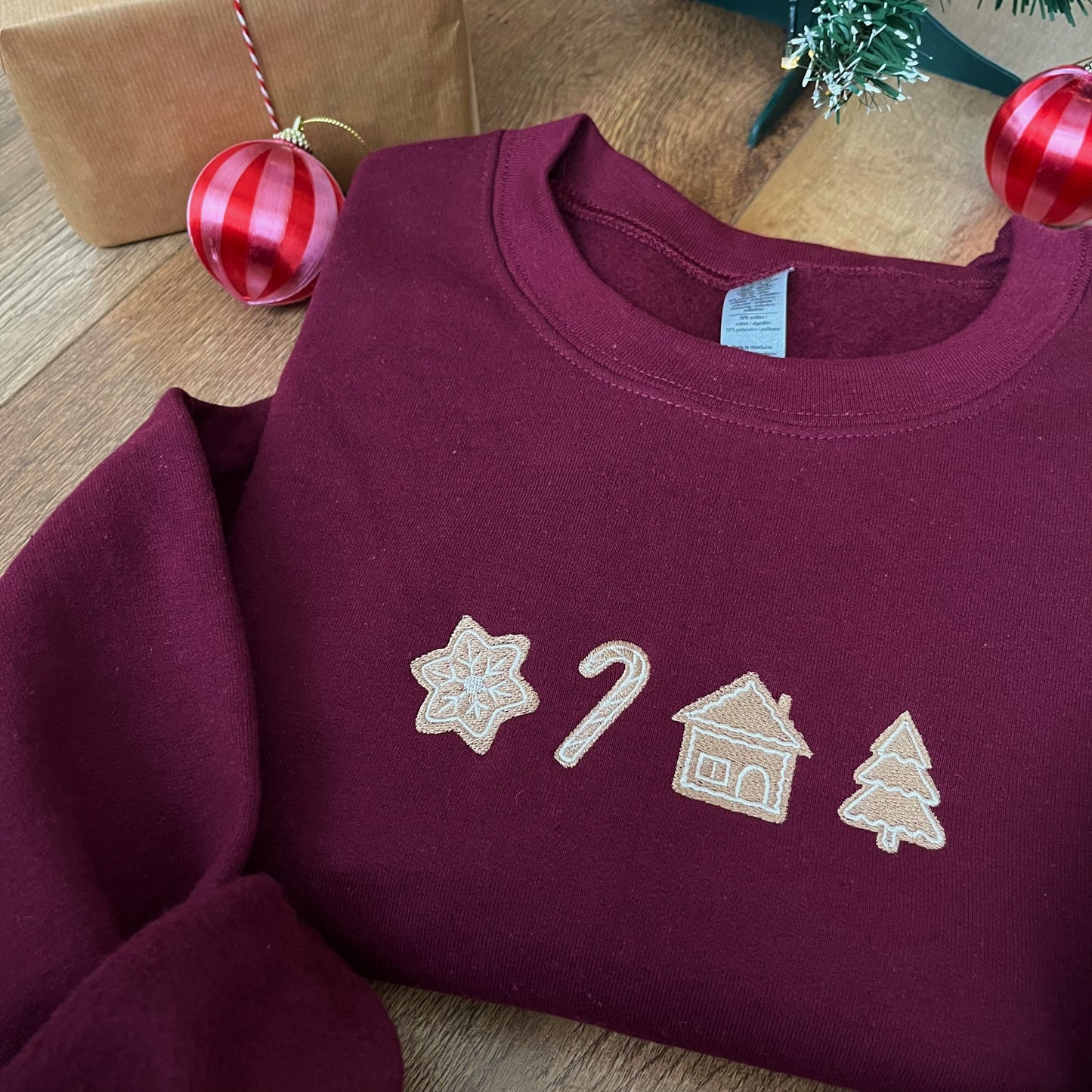 Iced Cookies Embroidered Christmas Jumper