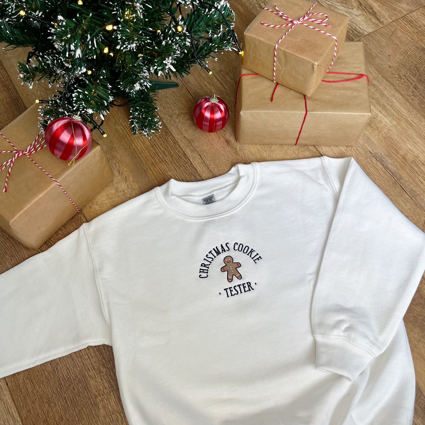 Christmas Cookie TESTER ONLY-CHILD Embroidered Christmas Jumper