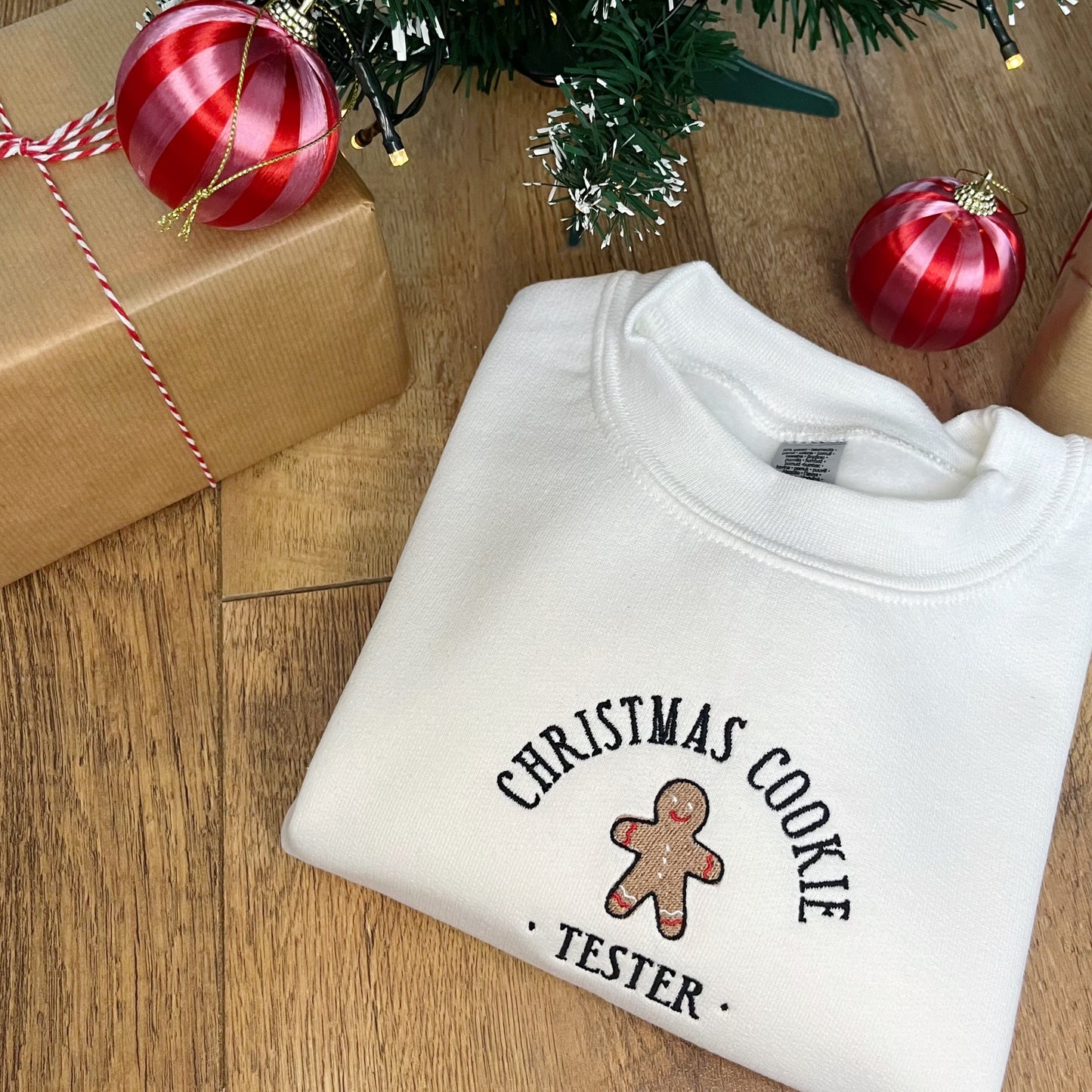 Christmas Cookie TESTER ONLY-CHILD Embroidered Christmas Jumper