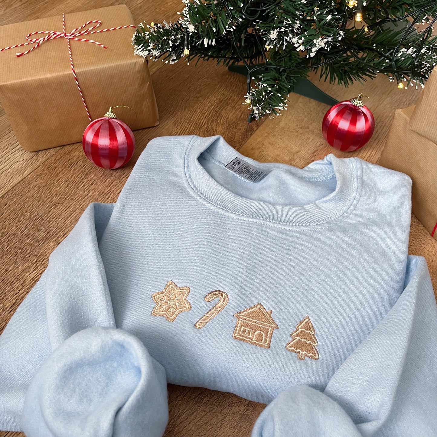 Iced Cookies Embroidered Christmas Jumper