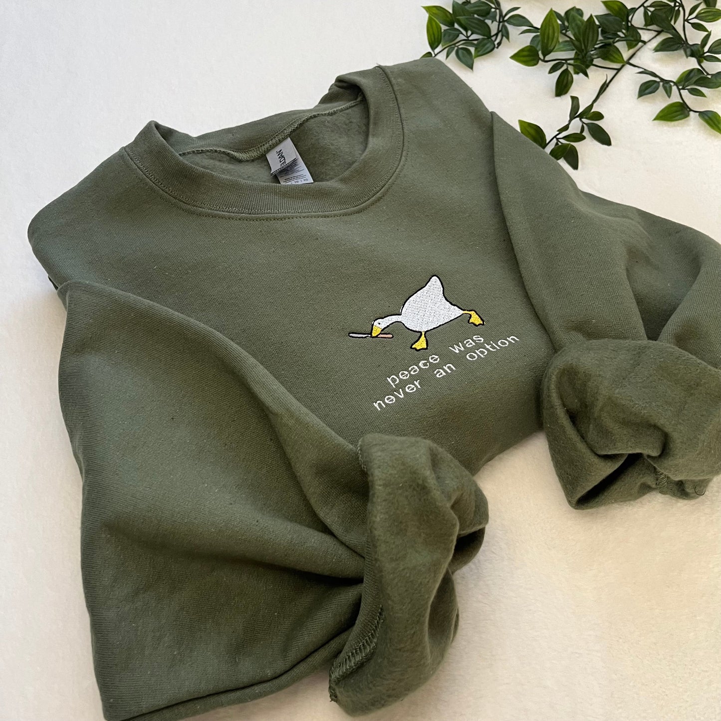 Murder Goose Embroidered Sweatshirt