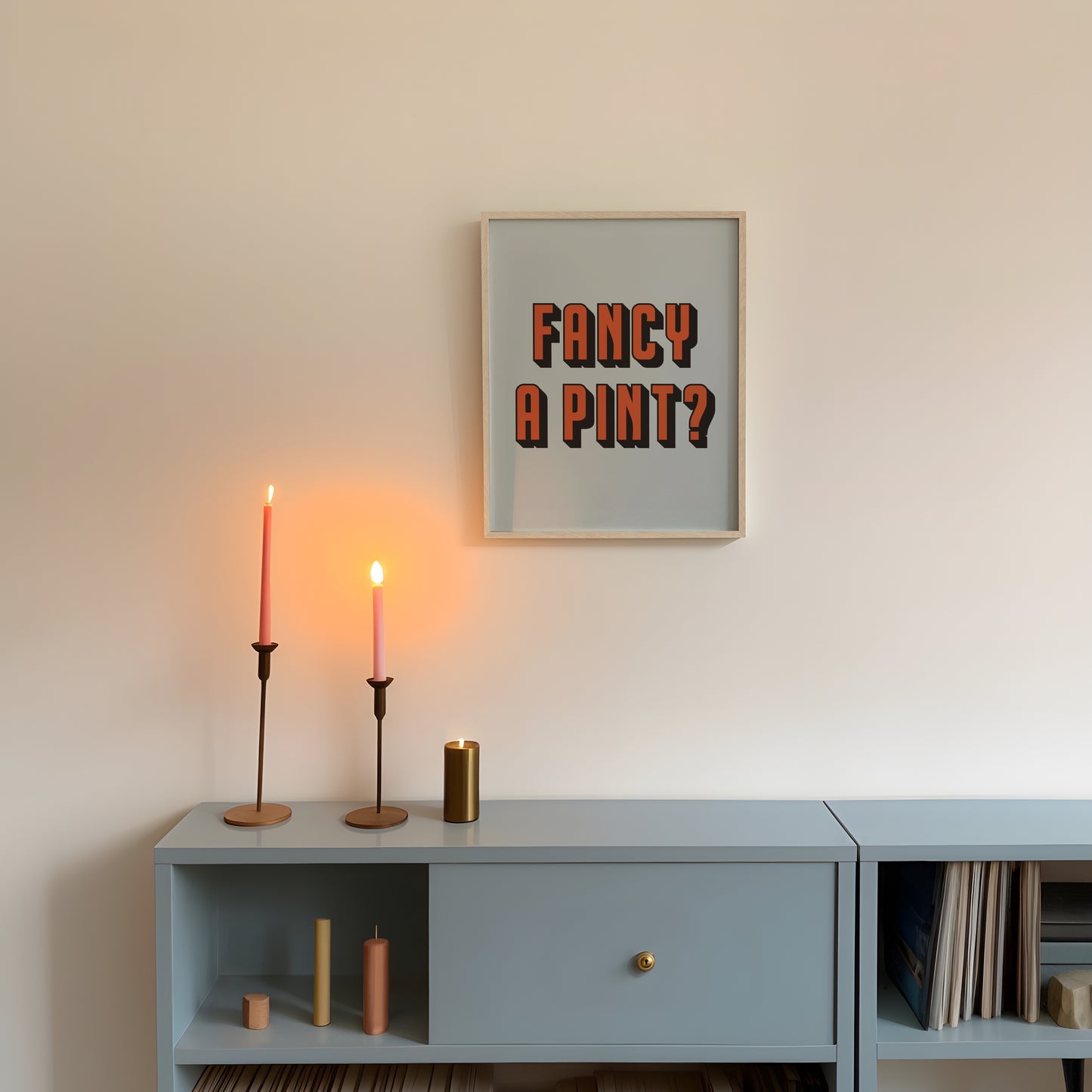 FANCY A PINT? Print Poster