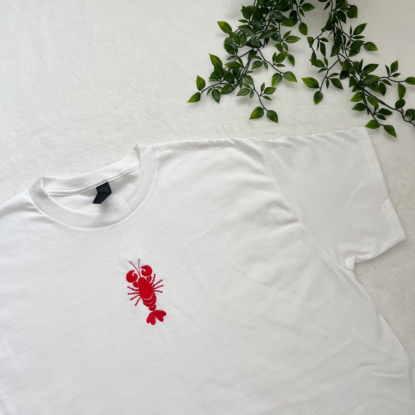 Love Lobster Embroidered T-shirt