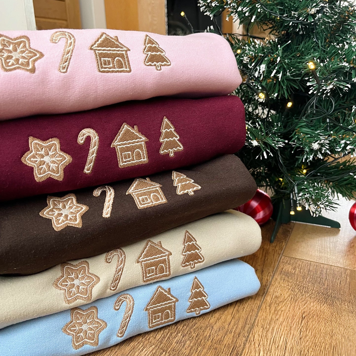 Iced Cookies Embroidered Christmas Jumper
