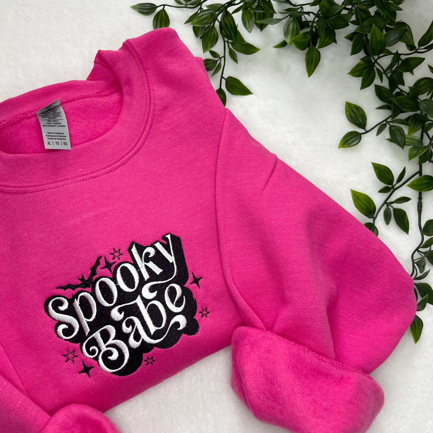 Spooky Babe Halloween Embroidered Sweatshirt