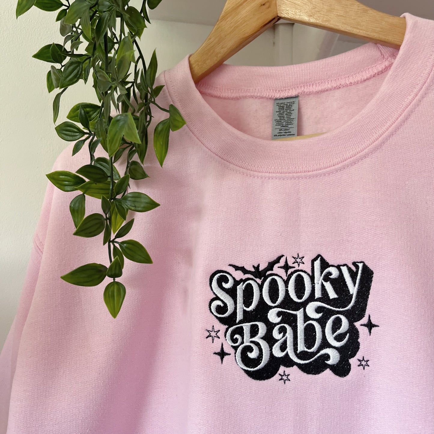 Spooky Babe Halloween Embroidered Sweatshirt