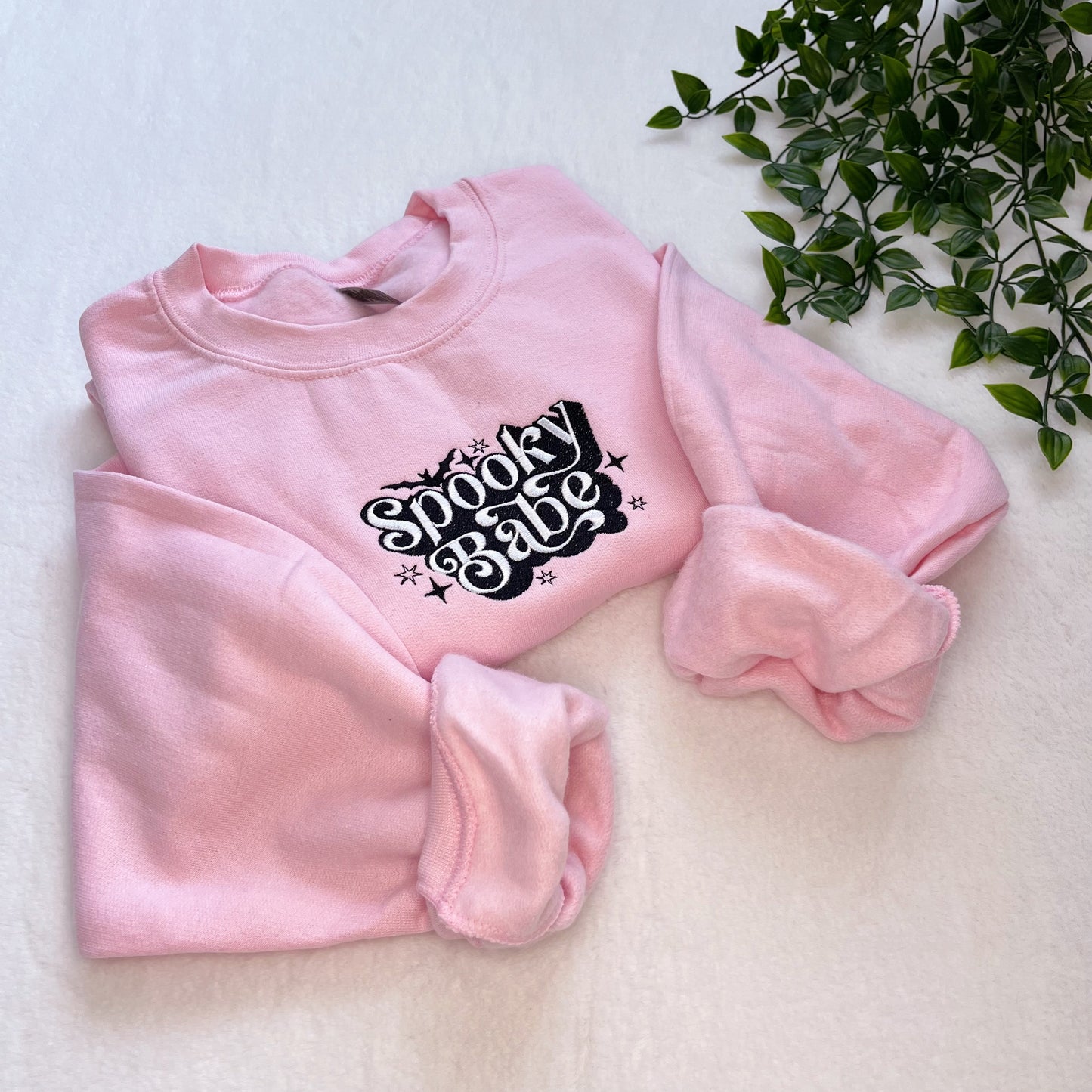 Spooky Babe Halloween Embroidered Sweatshirt