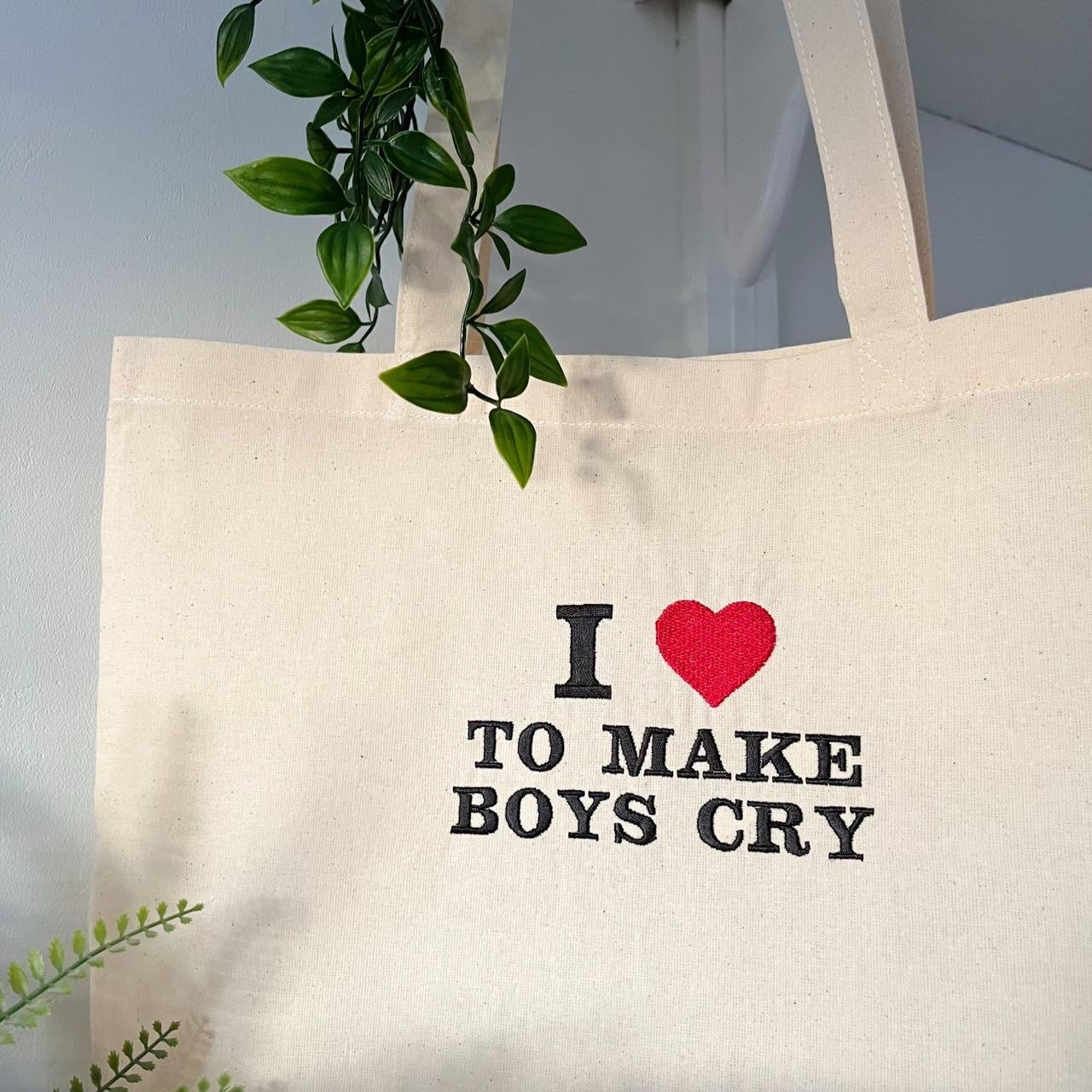 I Heart to Make Boys Cry Tote Bag - more colours available