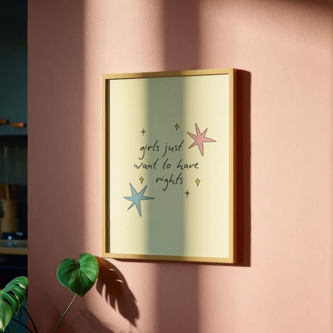 Girls Just Want to Have Rights Print Poster