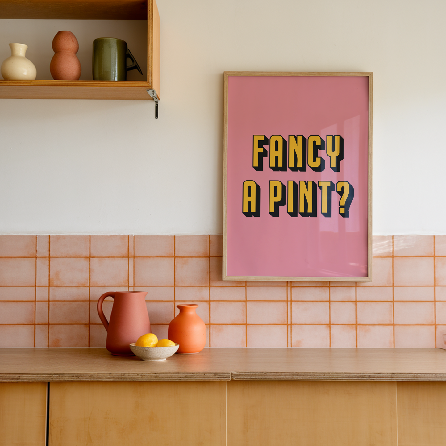 FANCY A PINT? Print Poster