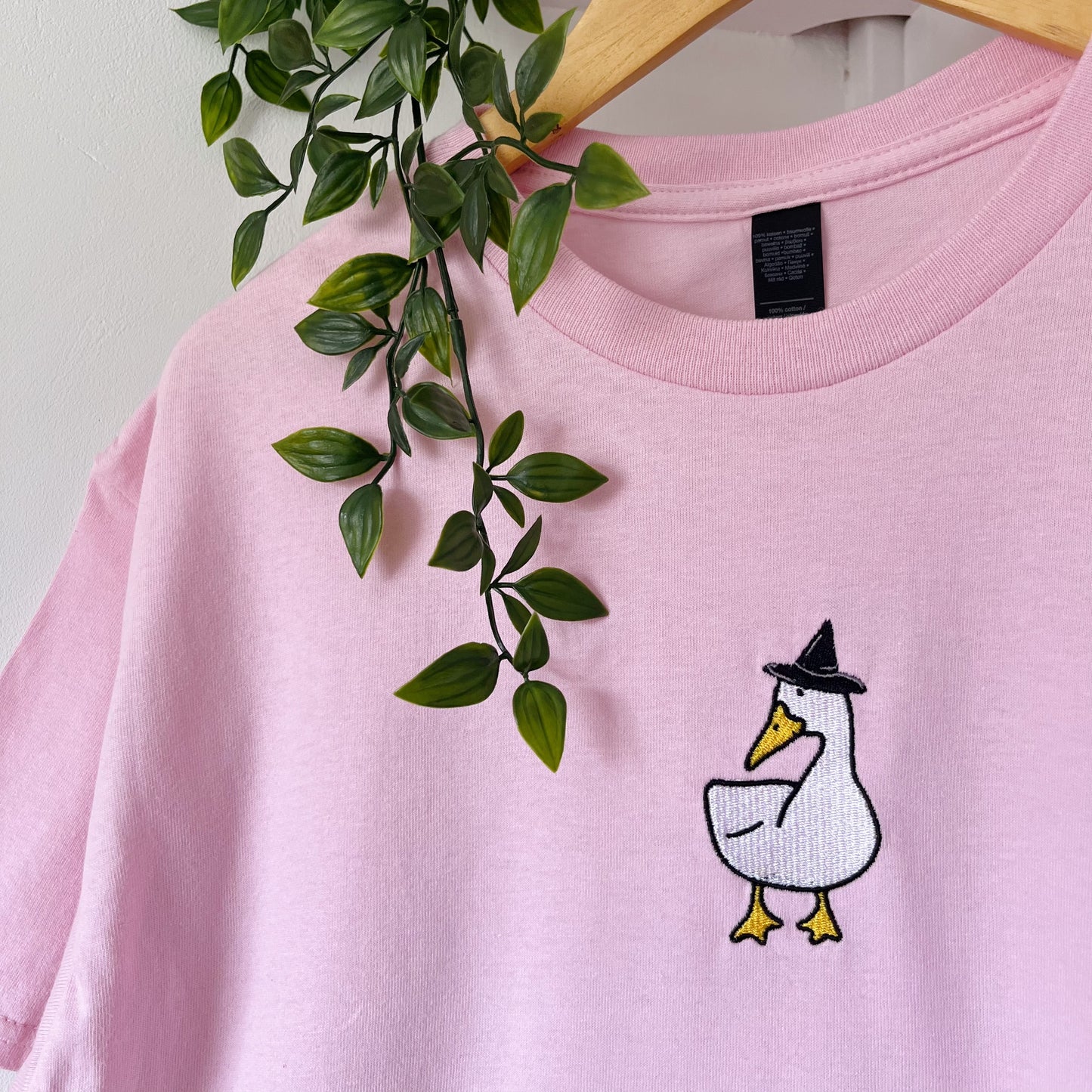 Witch Goose Embroidered T-shirt