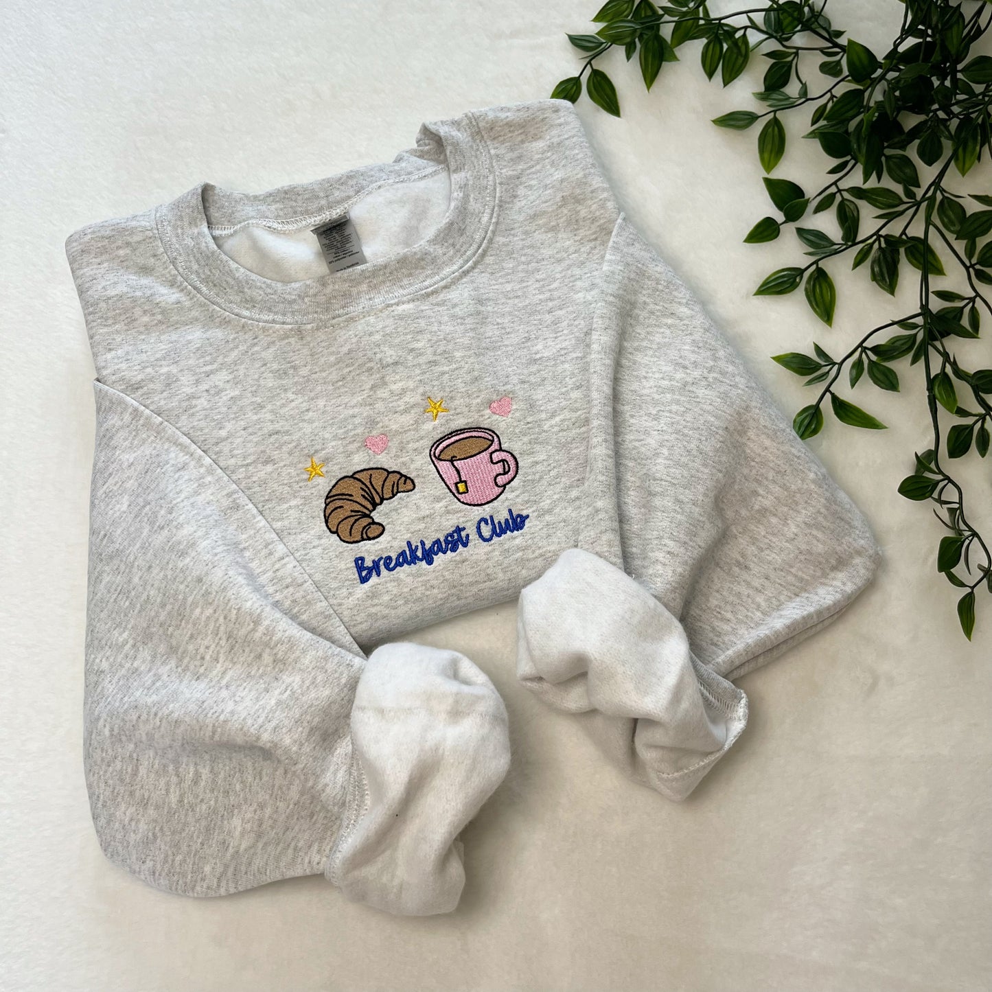 Breakfast Club Embroidered Crewneck Sweatshirt