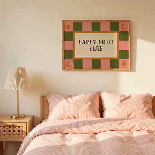 Early Night Club Print Poster