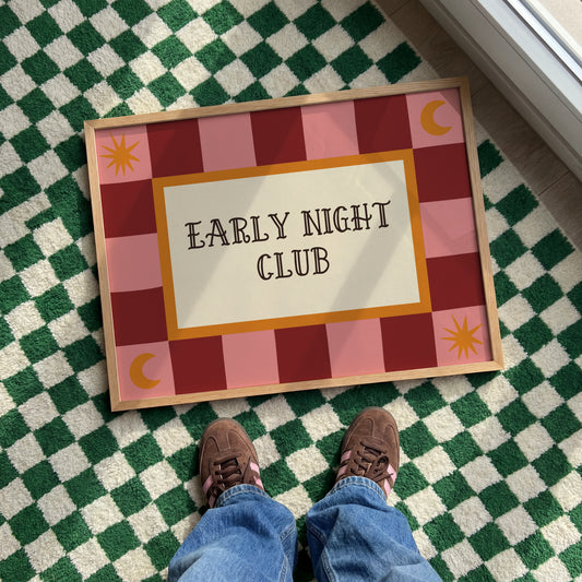 Early Night Club Print Poster