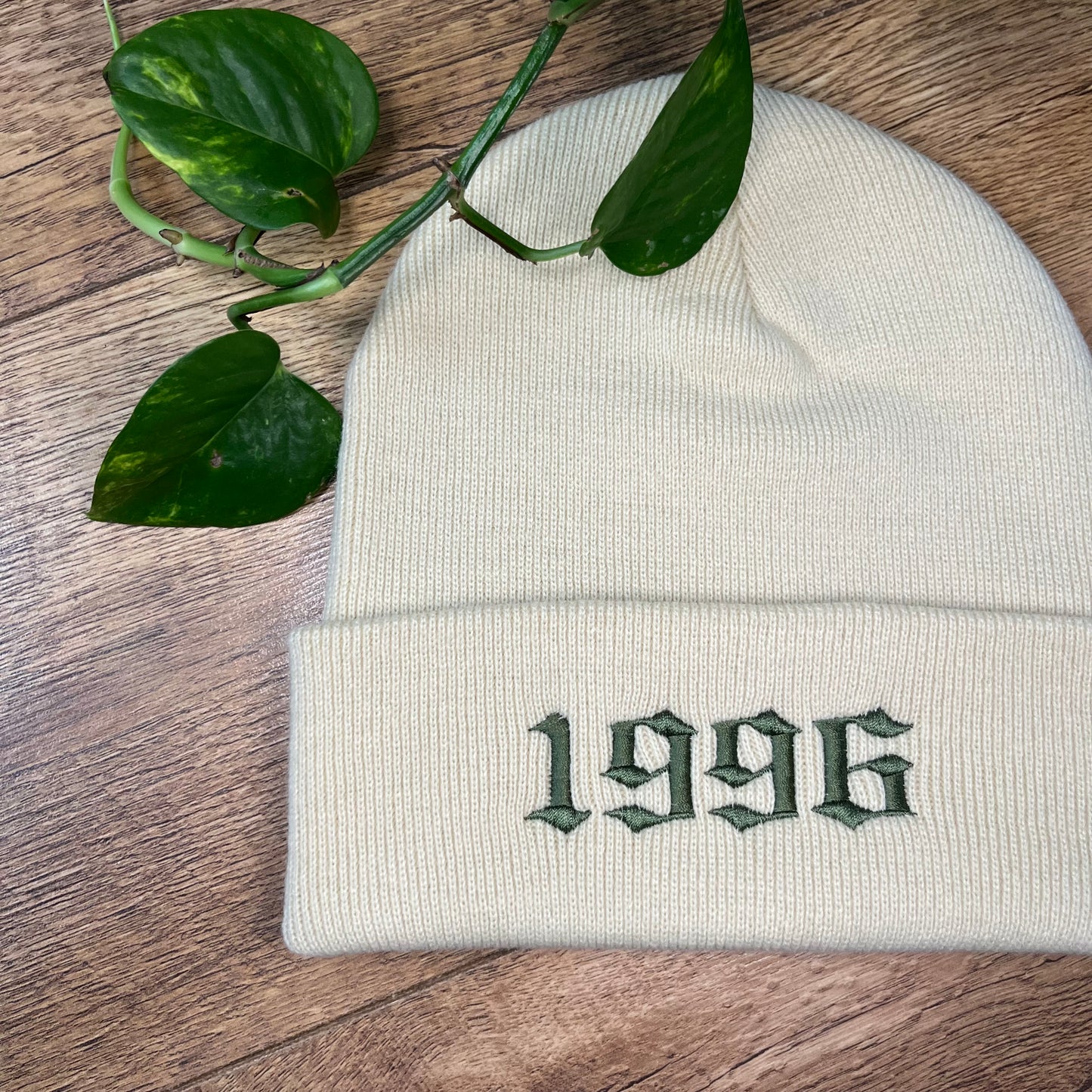 Custom Year Embroidered Knitted Hat Beanie
