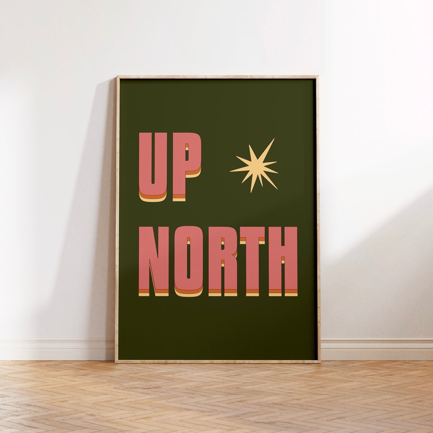 UP NORTH Print Poster