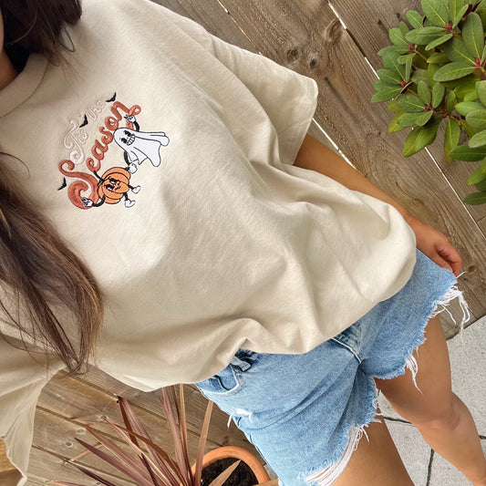 Tis’ the Season Embroidered T-shirt