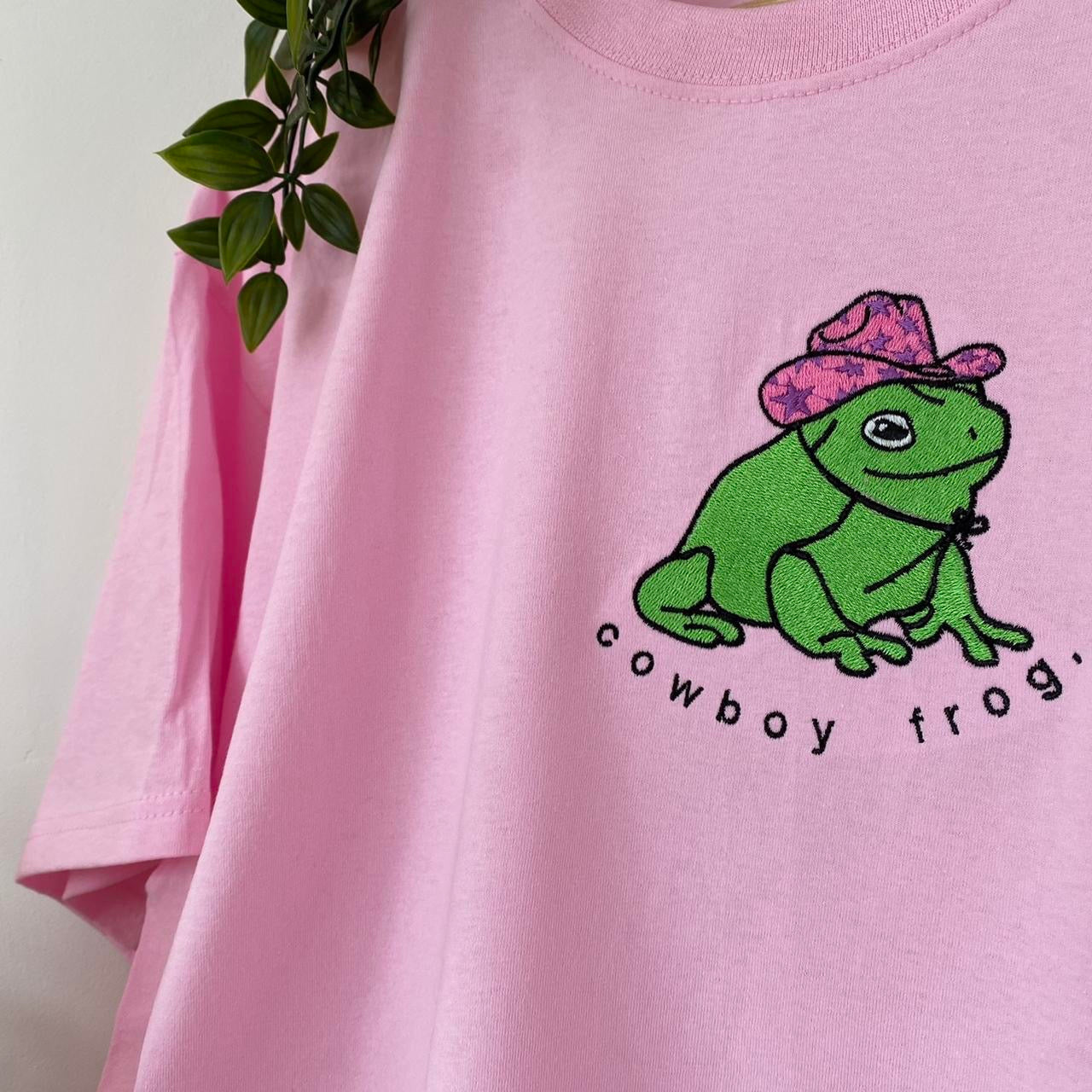 Cowboy Frog Embroidered t-shirt - more colours available