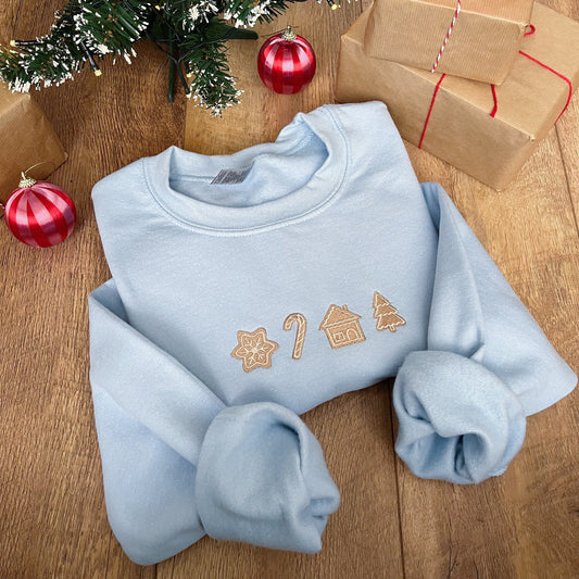Iced Cookies Embroidered Christmas Jumper