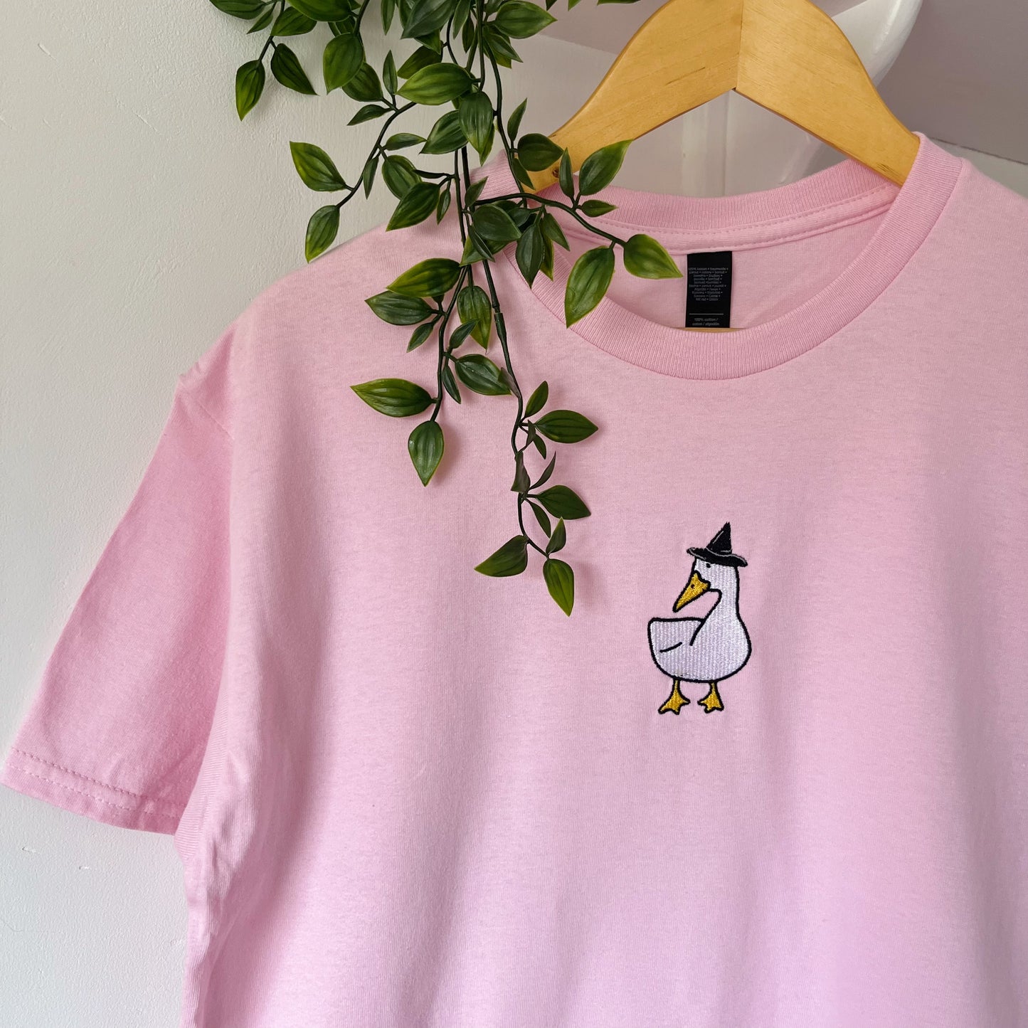 Witch Goose Embroidered T-shirt