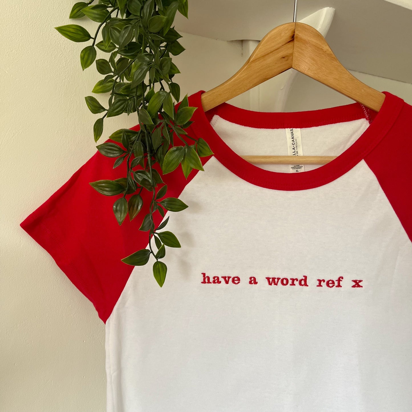 Have a Word Ref x Embroidered Baby Tee