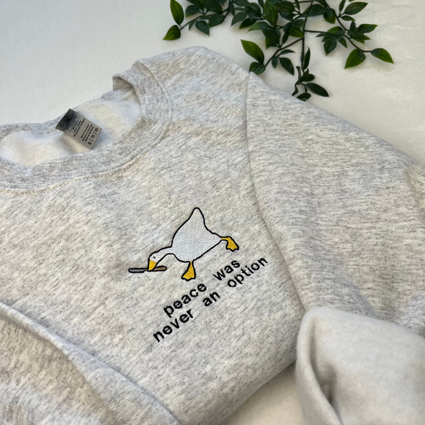 Murder Goose Embroidered Sweatshirt