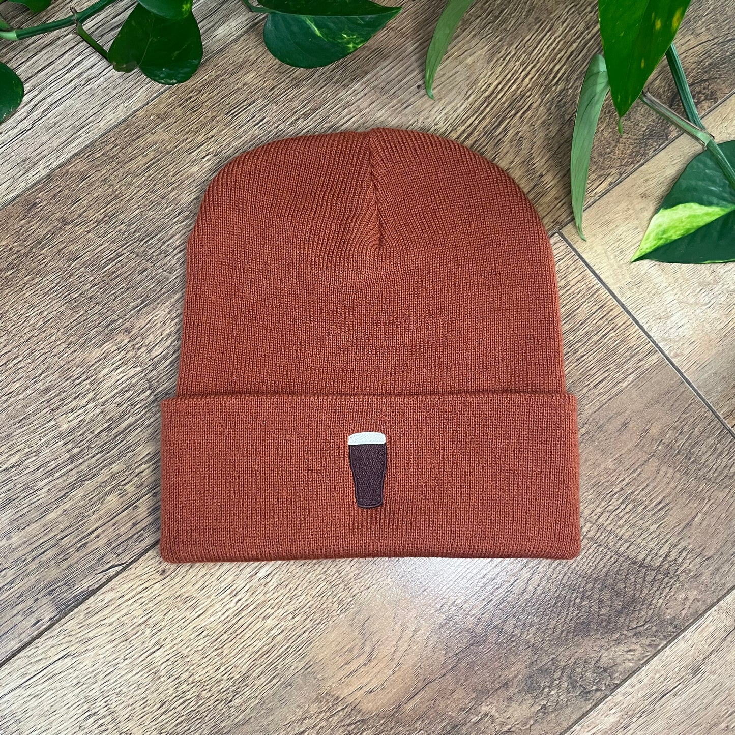 Irish Stout Beer Embroidered Knitted Hat Beanie