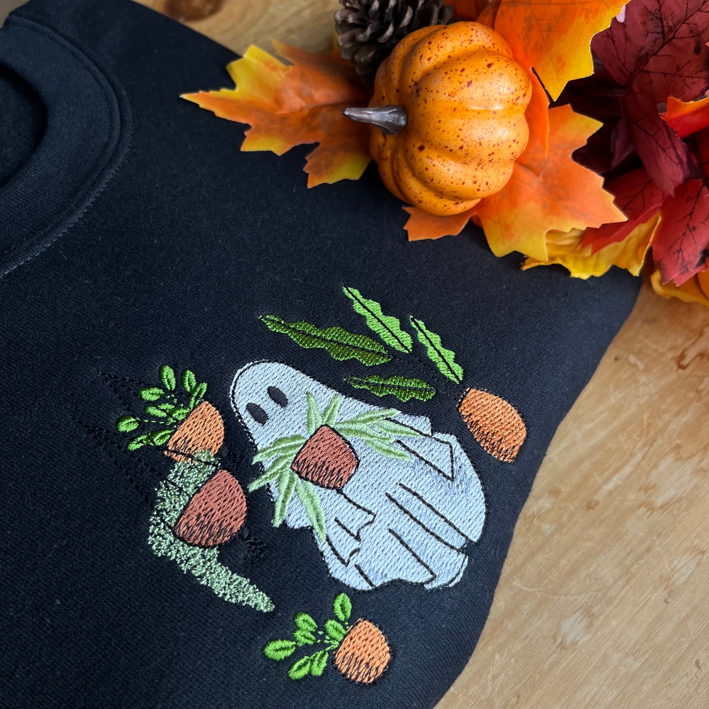 Spooky Plant Parent Halloween Embroidered Sweatshirt