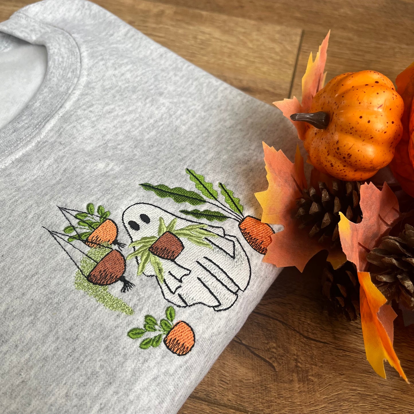 Spooky Plant Parent Halloween Embroidered Sweatshirt