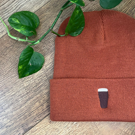 Irish Stout Beer Embroidered Knitted Hat Beanie