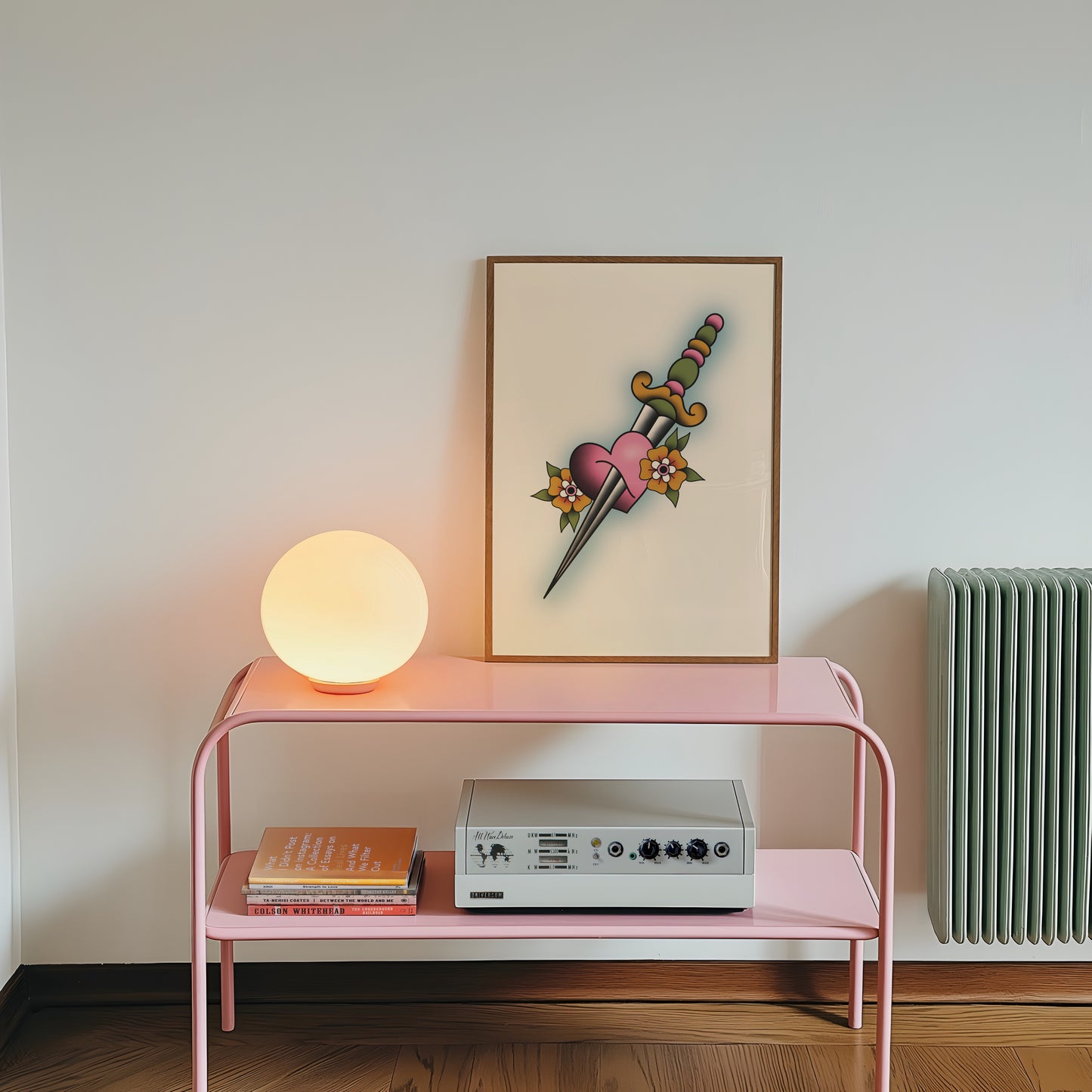 Valentine’s Dagger Traditional Tattoo Print Poster