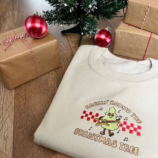 Rockin’ Round the Christmas Tree Christmas Sweatshirt - more colours available