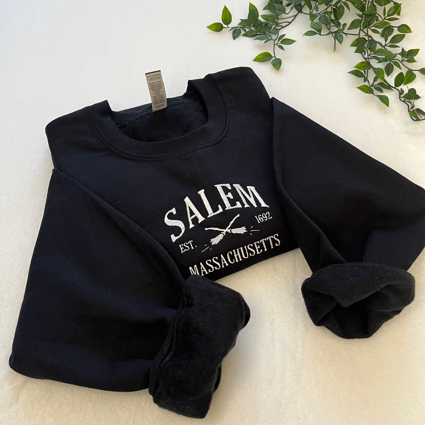 Salem Halloween Embroidered Sweatshirt